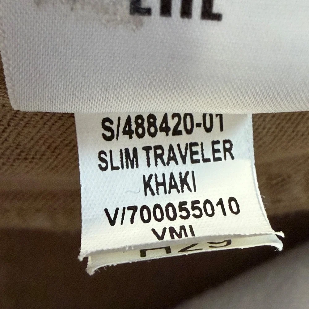 Banana Republic Traveler Pants Mens 33x26 5 Pocket Slim Fit Stretch Khaki